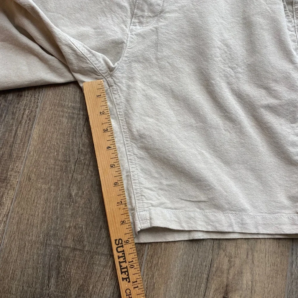 WEATHERPROOF Khaki Chino Shorts‎ Men's Size 32 Flat Front Casual Everyday
